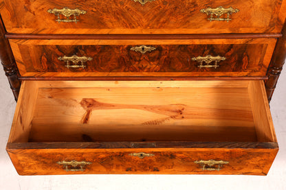 Wunderschöner Gründerzeit Sekretär Vertiko Highboard Louis Philippe Kommode Sekretär Schrank um 1880