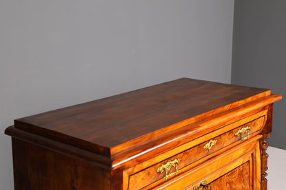 Wunderschöner Gründerzeit Sekretär Vertiko Highboard Louis Philippe Kommode Sekretär Schrank um 1880
