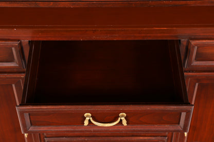 Wunderschöne Original Selva Vitrine Villa Borghese Antik Stil massiv Holz Buffet Schrank Bibliothek