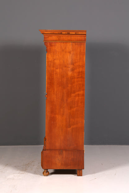 Edler Gründerzeit Kleiderschrank um 1880 Antik Schrank Jugendstil Wäscheschrank Dielenschrank Vintage
