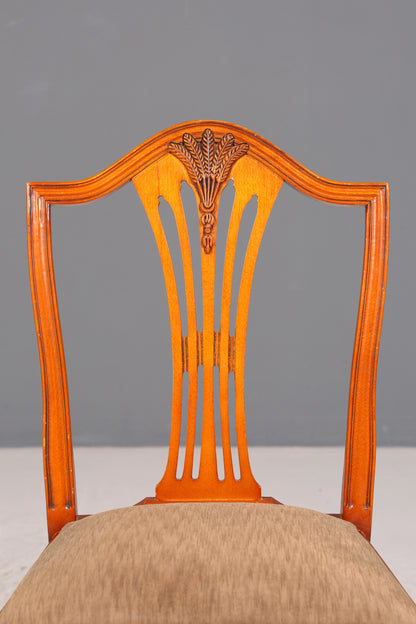 4x Wunderschöne Englische Stühle im Hepplewithe Stil Englisch Dining Chairs Küchenstühle Stuhlset