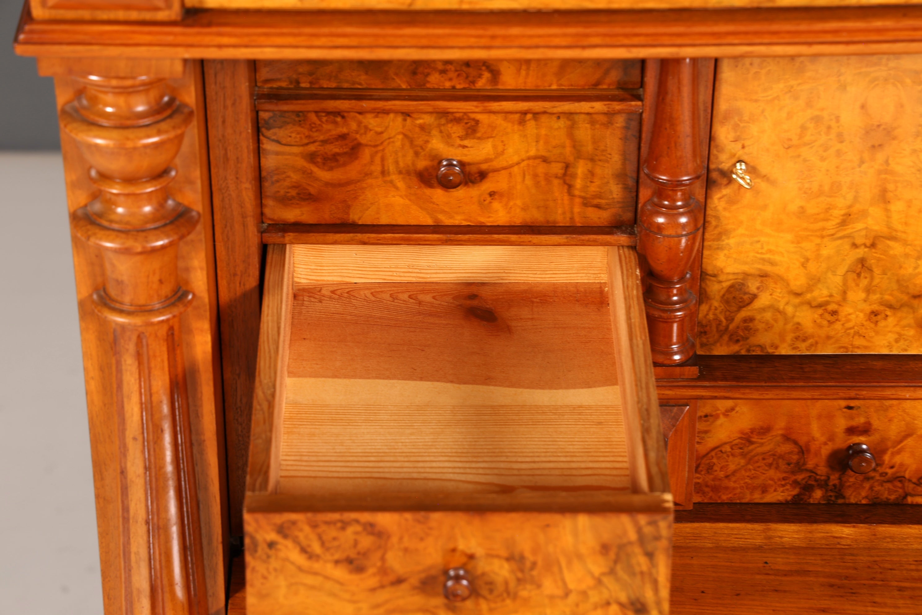 Wunderschöner Gründerzeit Sekretär Vertiko Highboard Louis Philippe Kommode um 1880