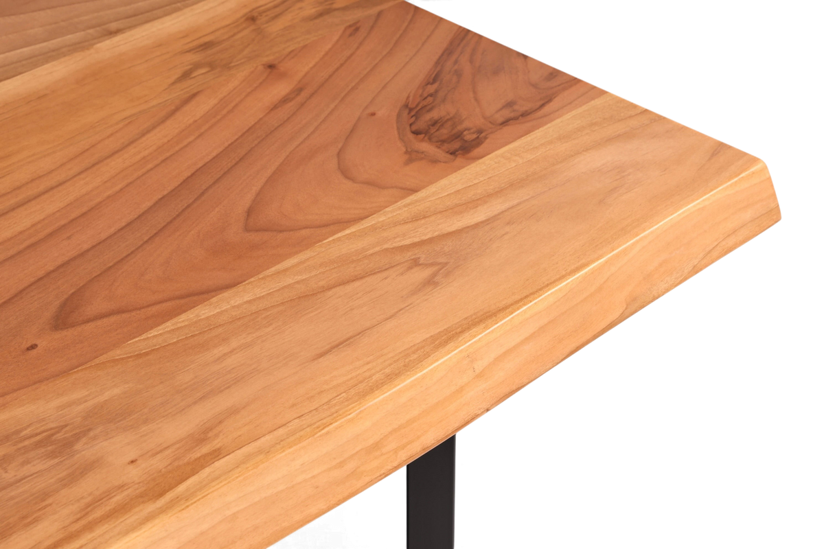 Traumhafter Nussbaum Tisch 200cm-100cm Esszimmer Tisch Baumkanten Platte Massiv Holz Küchentisch