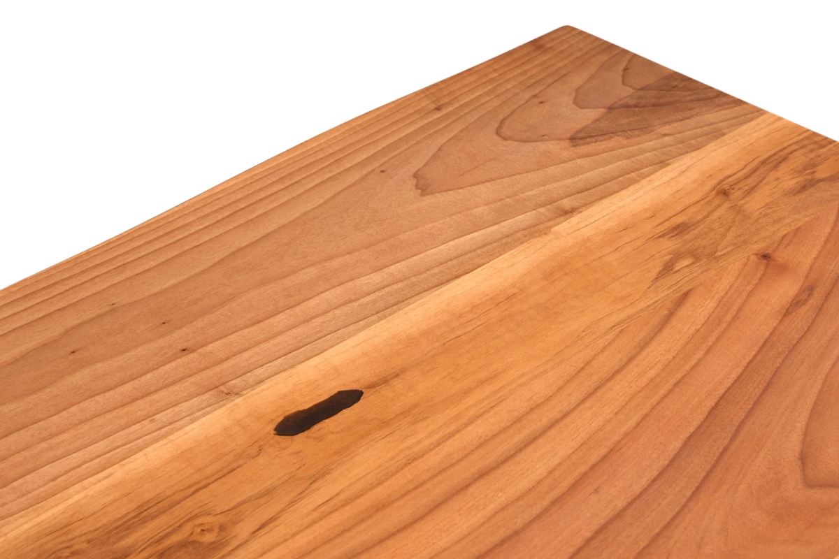 Traumhafter Nussbaum Tisch 200cm-100cm Esszimmer Tisch Baumkanten Platte Massiv Holz Küchentisch