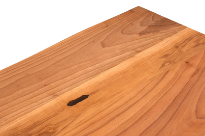 Traumhafter Nussbaum Tisch 200cm-100cm Esszimmer Tisch Baumkanten Platte Massiv Holz Küchentisch