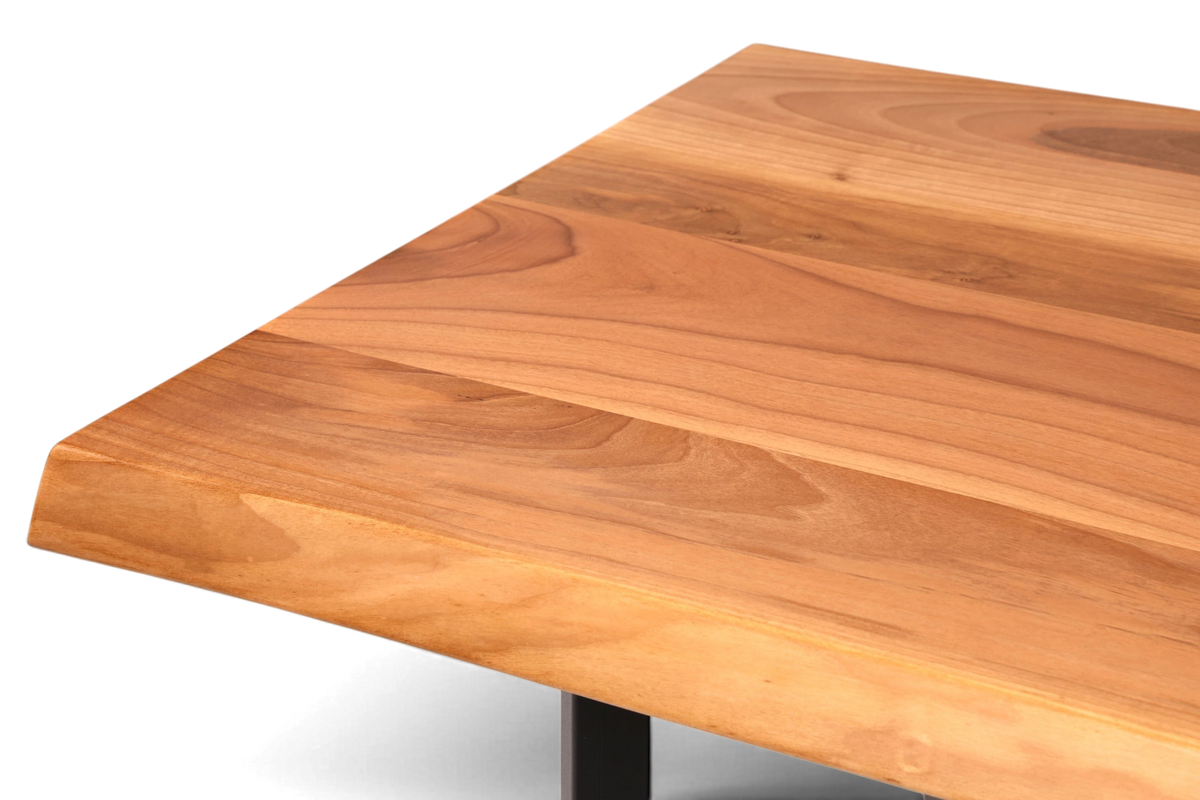 Traumhafter Nussbaum Tisch 200cm-100cm Esszimmer Tisch Baumkanten Platte Massiv Holz Küchentisch