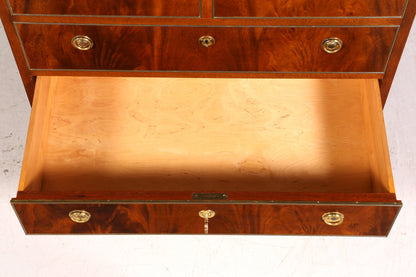 Stylish English-style secretary desk, office chest of drawers, writing desk, secretary chest