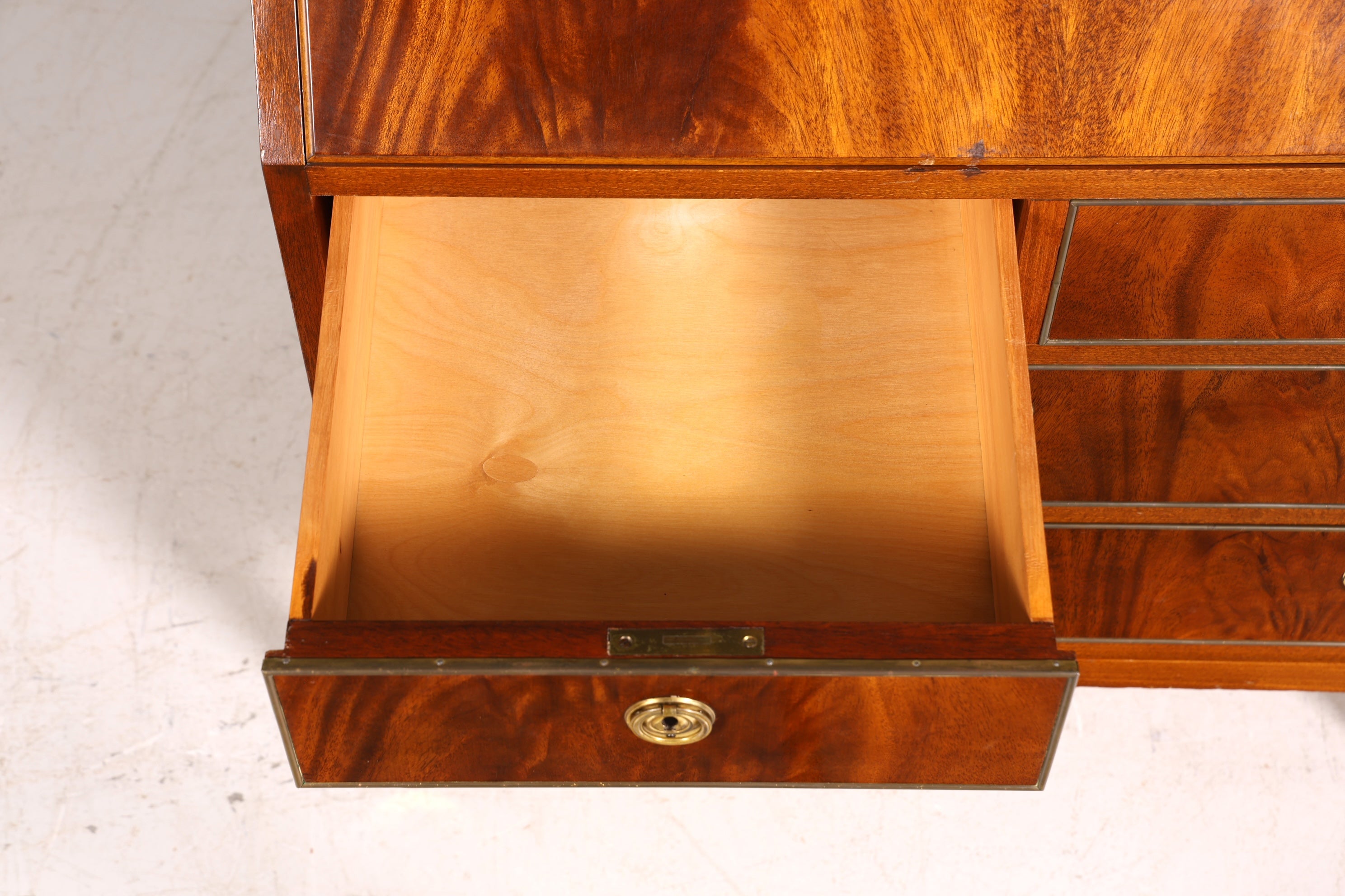 Stylish English-style secretary desk, office chest of drawers, writing desk, secretary chest