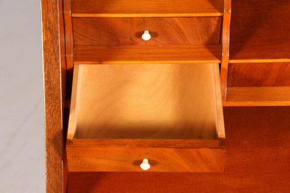 Stylish English-style secretary desk, office chest of drawers, writing desk, secretary chest