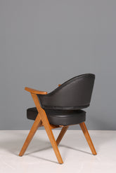 Luxuriöser "Manchester Black" Stuhl Chesterfield Stil  Bürostuhl Esszimmerstuhl Lounge Stuhl