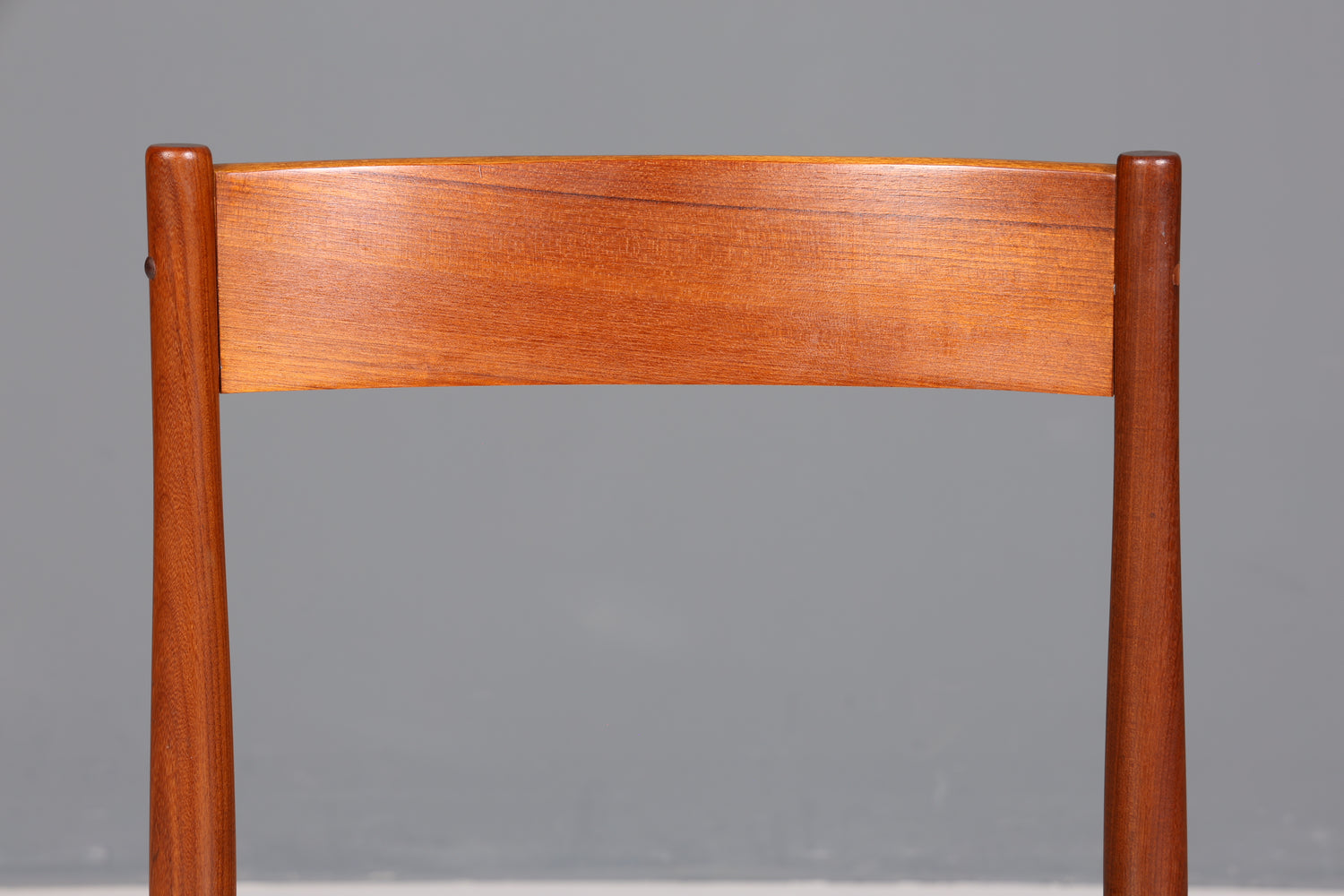 Simple mid-century chair, rosewood, retro secretary chair, genuine leather, Danish design kitchen chair, 2 of 2