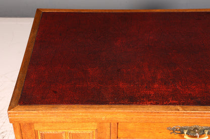 Wunderschöner Jugendstil Schreibtisch Eiche Echt Holz Bürotisch Office Table Antik Vintage