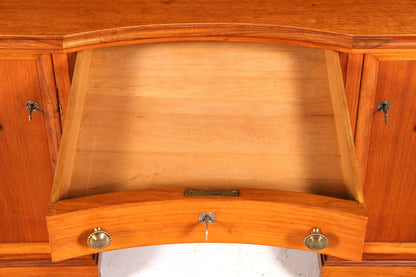 Prachtig bureau in jugendstil van eikenhout, kantoortafel, office table, antiek vintage