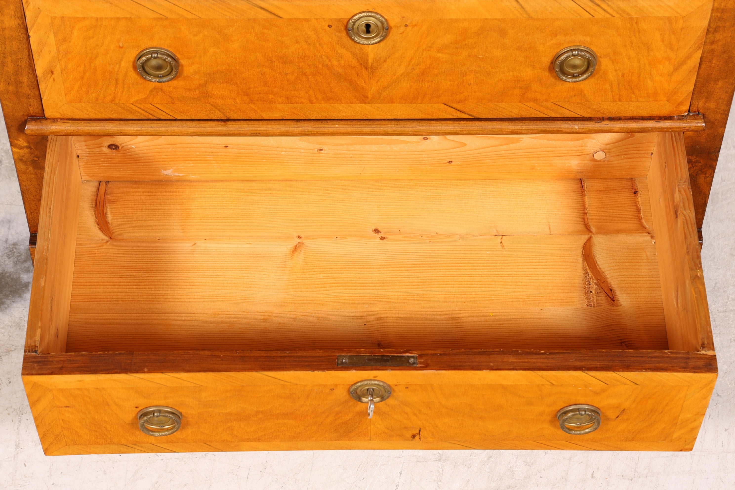 Wunderschöner Gründerzeit Sekretär Vertiko Highboard Louis Philippe Kommode um 1880