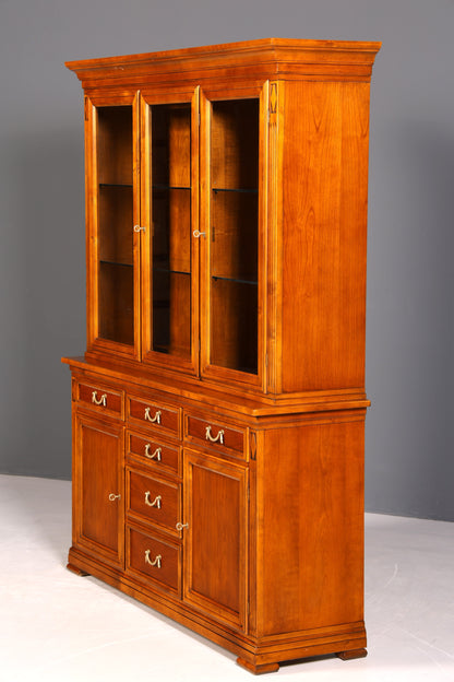 Traumhafte Original Selva Vitrine Antik Stil massiv Holz Buffet Villa Borghese Schrank Bibliothek