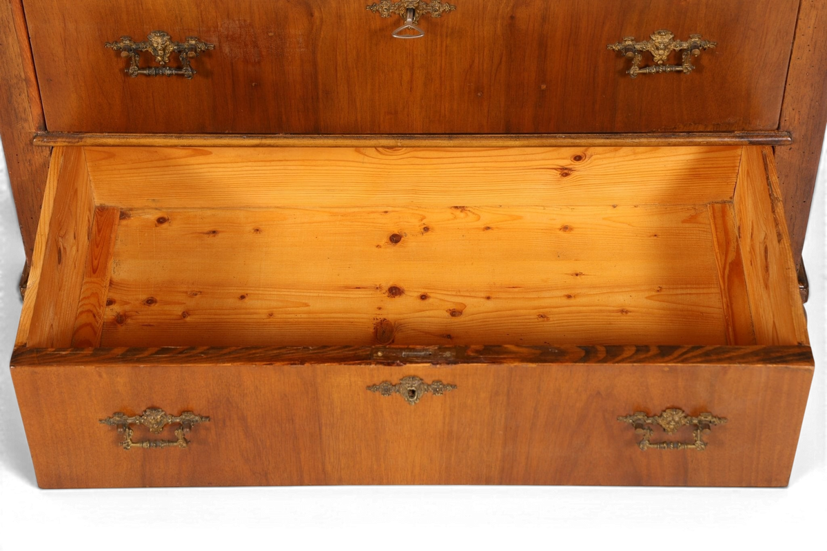 Stilvoller Gründerzeit Sekretär Vertiko Nussbaum Jugendstil Highboard Louis Philippe Kommode um 1880