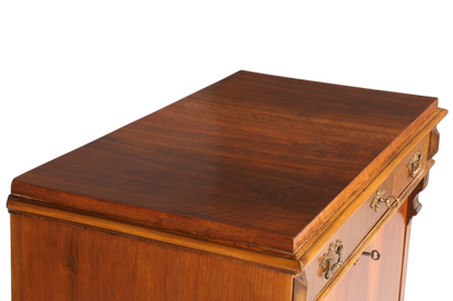 Stilvoller Gründerzeit Sekretär Vertiko Nussbaum Jugendstil Highboard Louis Philippe Kommode um 1880
