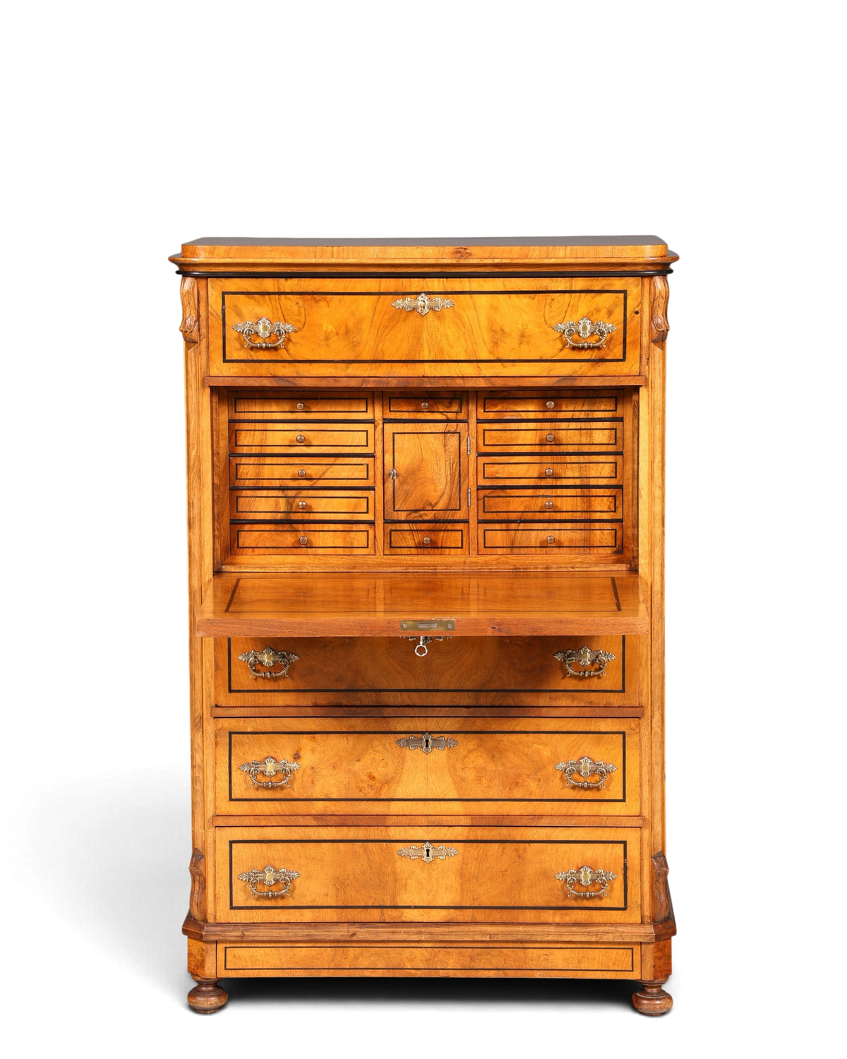 Traumhafter Gründerzeit Sekretär Vertiko Highboard Jugendstil Kommode Schrank um 1890