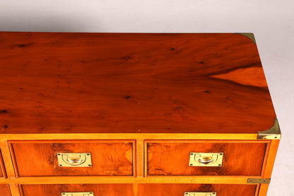 Wunderschönes XXL Maritim Sideboard Englische Schiffs Kommode Englisch Antik Schrank Military Chest