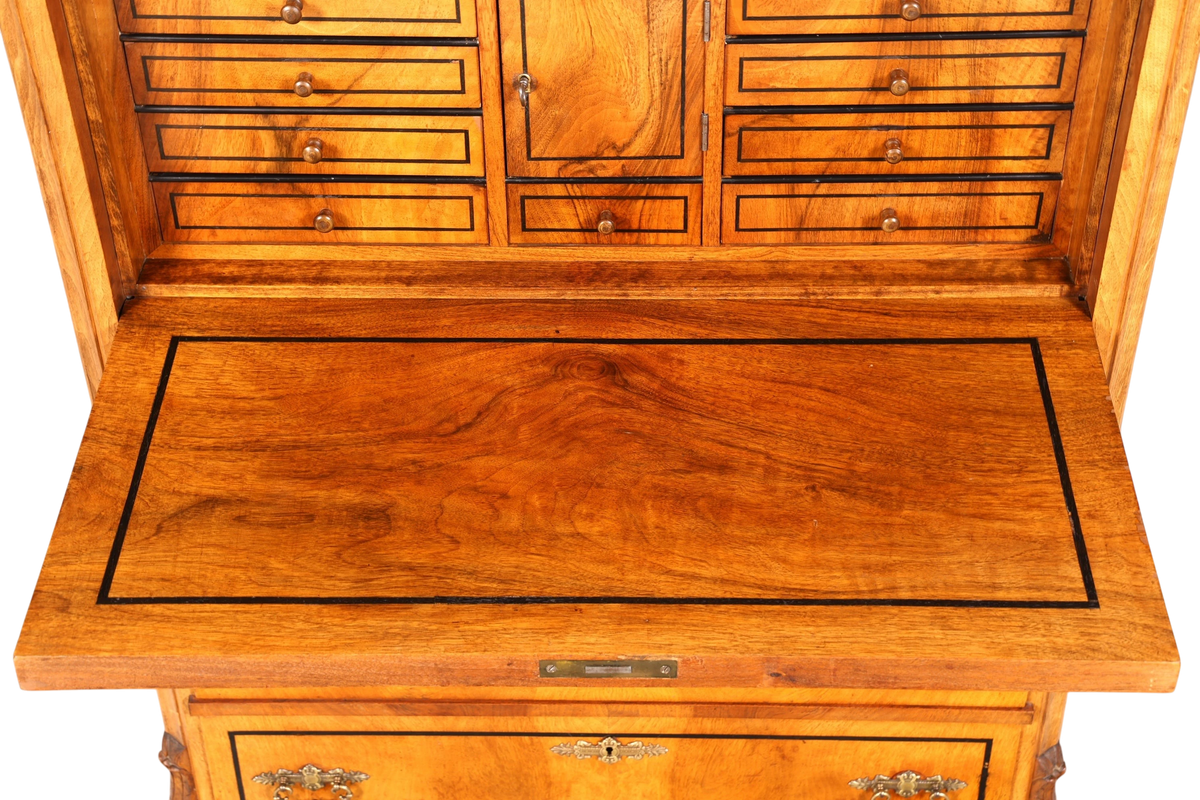 Traumhafter Gründerzeit Sekretär Vertiko Highboard Jugendstil Kommode Schrank um 1890