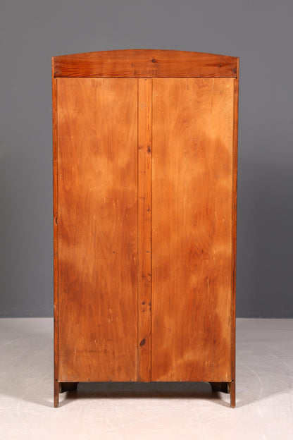 Stilvolle Jugendstil Vitrine Antike Holz Bücherschrank Eiche Antik Schrank Geschirrschrank