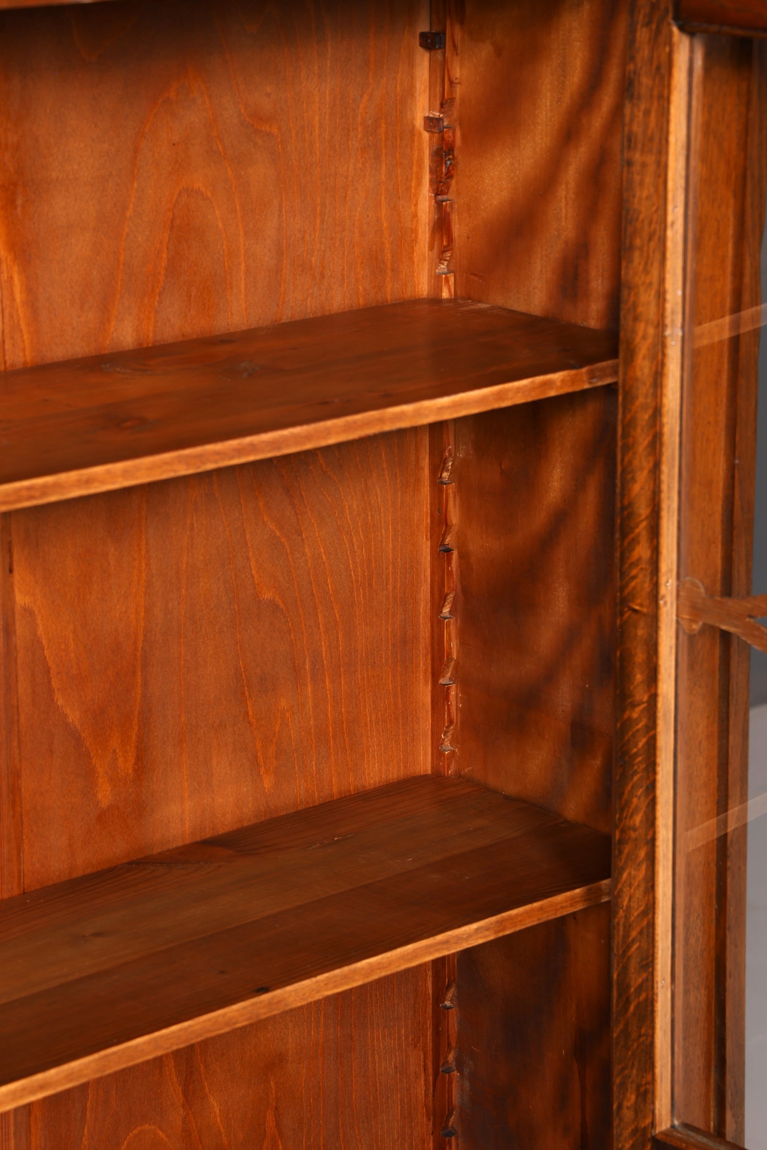 Stilvolle Jugendstil Vitrine Antike Holz Bücherschrank Eiche Antik Schrank Geschirrschrank