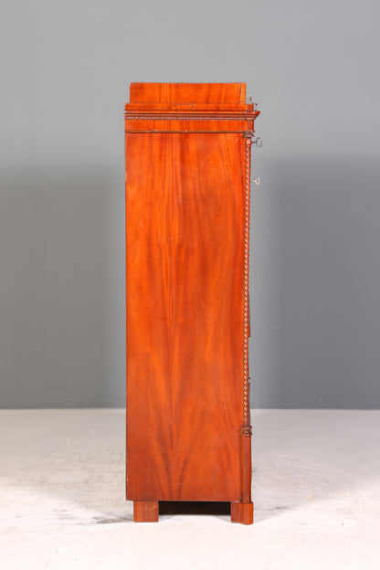 Stilvoller Louis Philippe Sekretär um 1880 Kommode Antik Biedermeier Stil Bürokommode