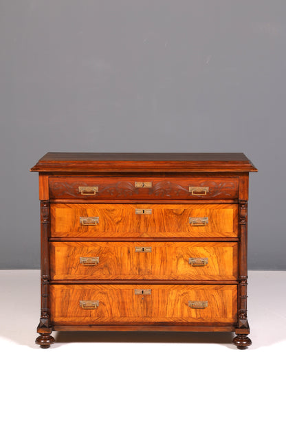 Wunderschöne Gründerzeit Kommode Louis Philippe Antik Sideboard Schubladenkommode Wäschekommode 1890