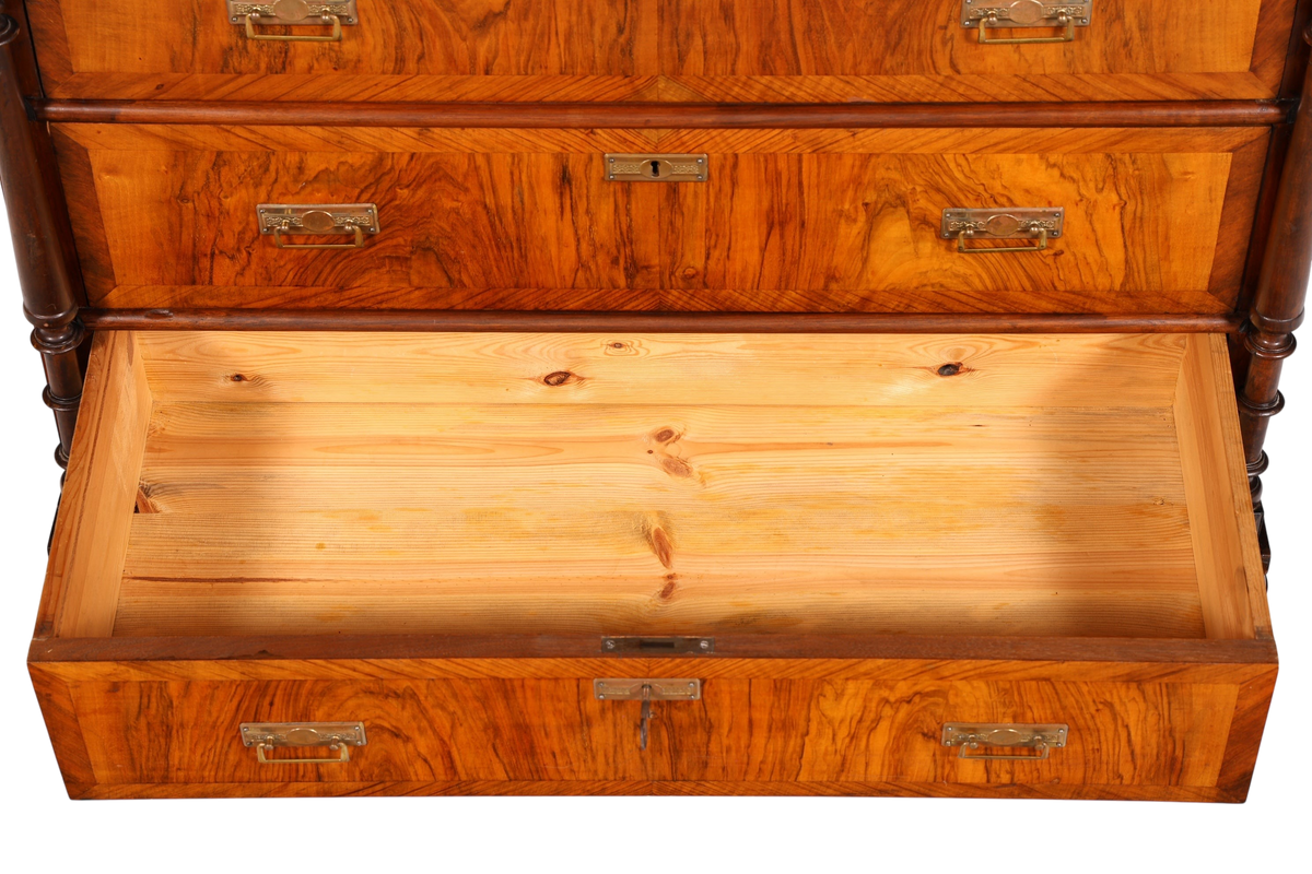 Wunderschöne Gründerzeit Kommode Louis Philippe Antik Sideboard Schubladenkommode Wäschekommode 1890