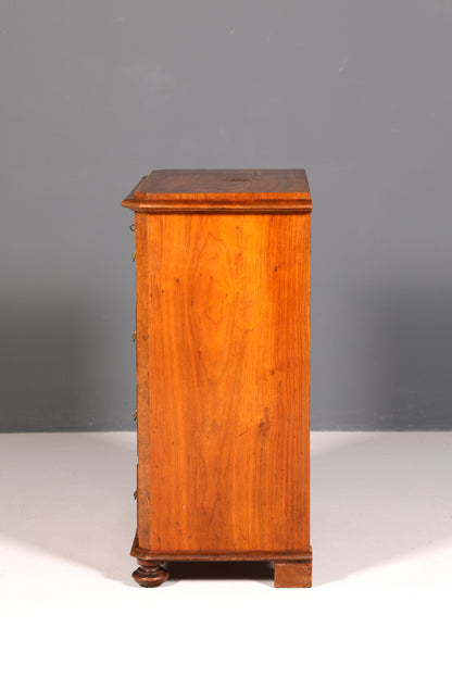 Wunderschöne Gründerzeit Kommode Louis Philippe Nussbaum Schubladenkommode Sideboard um 1880