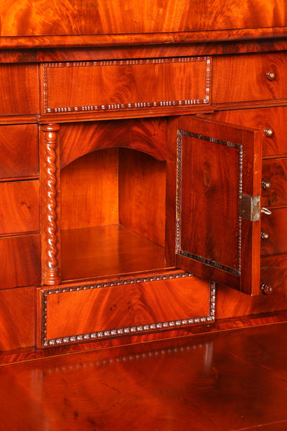 Stilvoller Louis Philippe Sekretär um 1880 Kommode Antik Biedermeier Stil Bürokommode