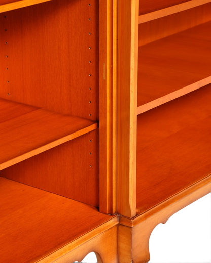 Hauptstadt Möblerei englisches XXL Bücherregal aus Eibenholz mit höhenverstellbaren Einlegeböden im Vintage-Stil