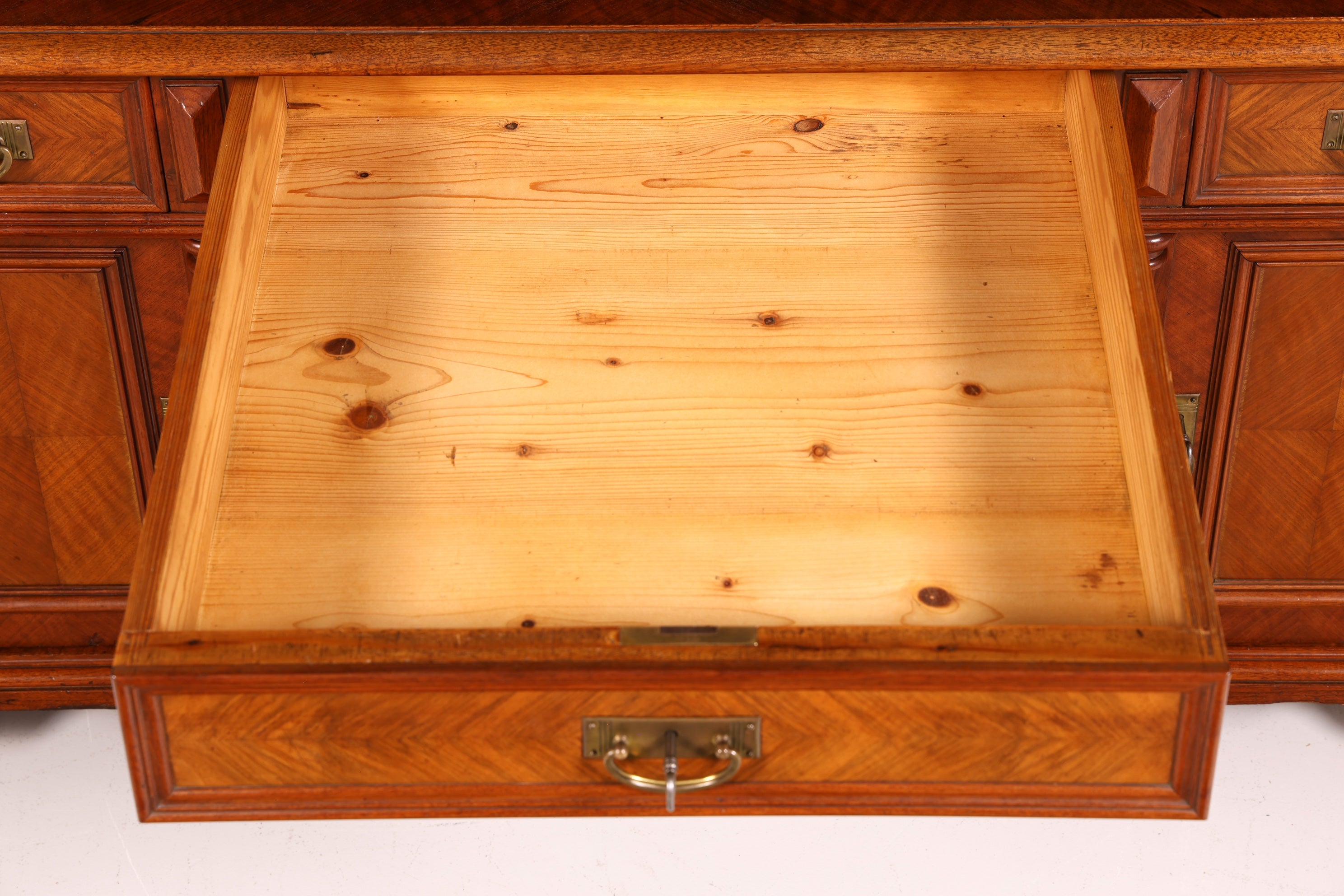 Traumhafter Gründerzeit Schreibtisch mit Aufsatz Jugendstil Bürotisch Massivholz um 1900