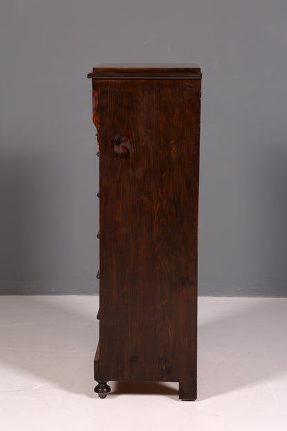 Traumhafte Gründerzeit Kommode Jugendstil Schubladenkommode Antik Vertiko Wäschekommode um 1890