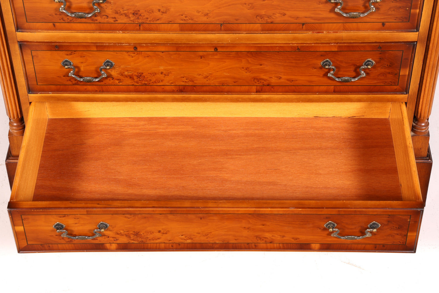 Wunderschöner Englischer Sekretär Schreibkommode Echt Holz Biedermeier Stil Schreibtisch Kommode