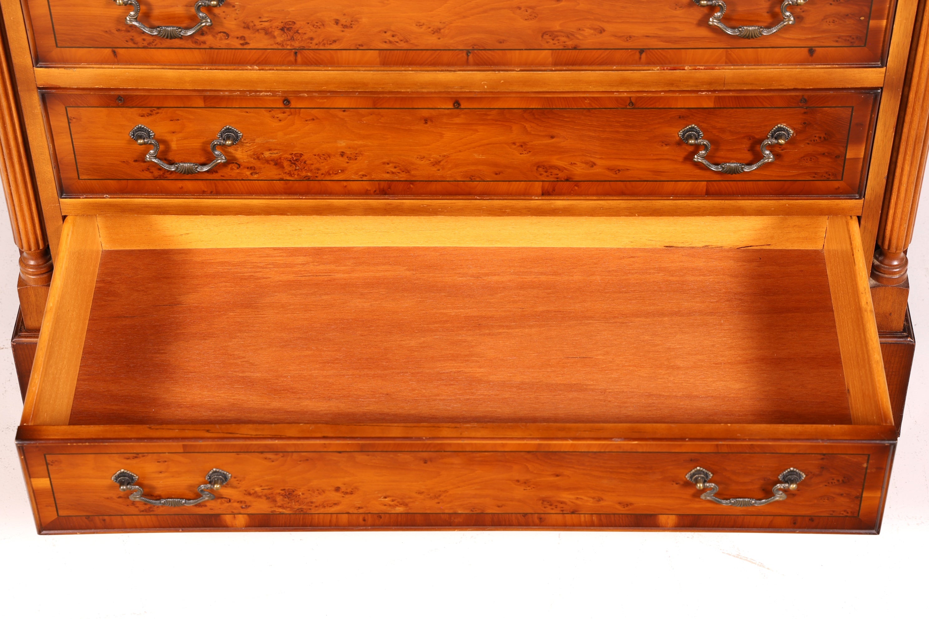 Wunderschöner Englischer Sekretär Schreibkommode Echt Holz Biedermeier Stil Schreibtisch Kommode