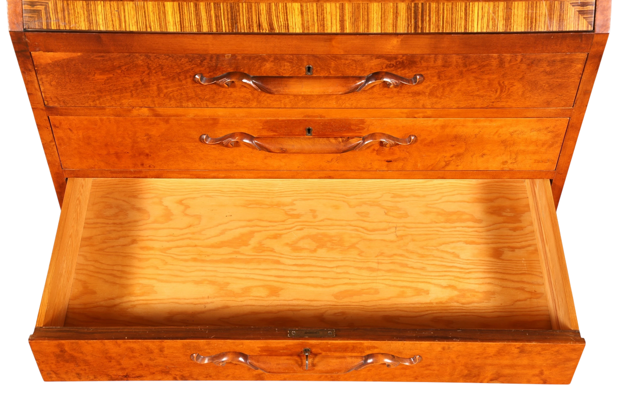 Wunderschöner Sekretär um 1930 Büro Kommode Kirschholz Sekretär Schreibtisch Kommode