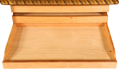 Traumhafter Chippendale Schrank Barock Stil Vertiko Highboard Englisch Antik 50s 60s Kommode