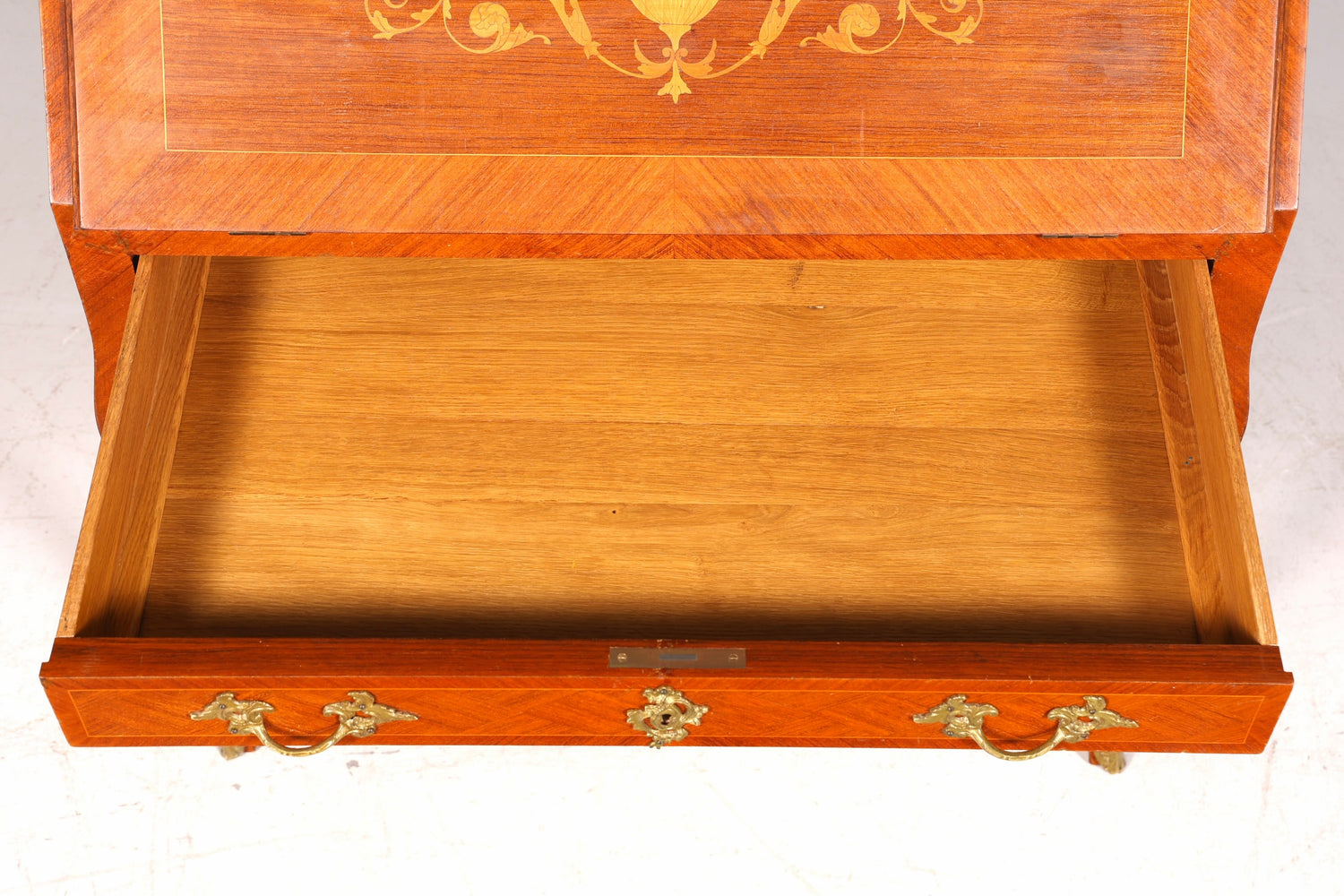 Beautiful Secretary in Baroque Style Office Chest of Drawers Writing Desk