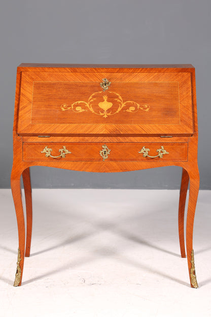 Beautiful Secretary in Baroque Style Office Chest of Drawers Writing Desk