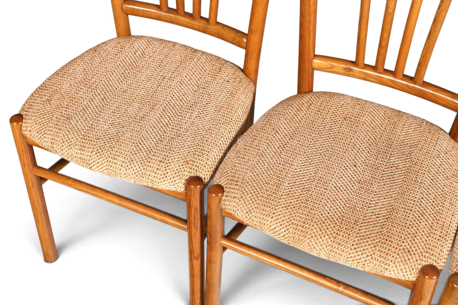 4x Schlichte Mid Century Stühle Retro Stuhlset Danish Design Küchenstühle Esszimmer Stühle