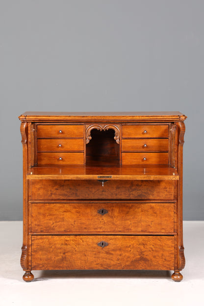 Wunderschöner Louis Philippe Sekretär um 1880 Gründerzeit Antik Schrank Schreibtisch