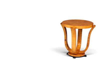 Traumhafter Art Deco Design Beistelltisch Antik Stil Tisch Luxus Couchtisch Birke Ablagetisch