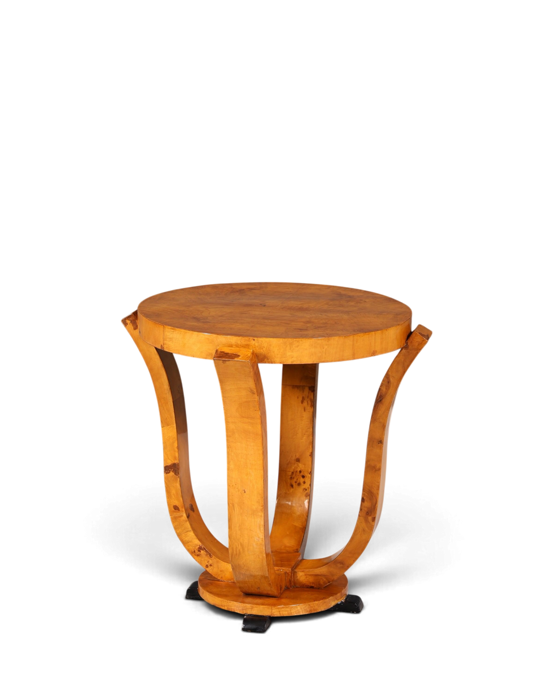 Traumhafter Art Deco Design Beistelltisch Antik Stil Tisch Luxus Couchtisch Birke Ablagetisch