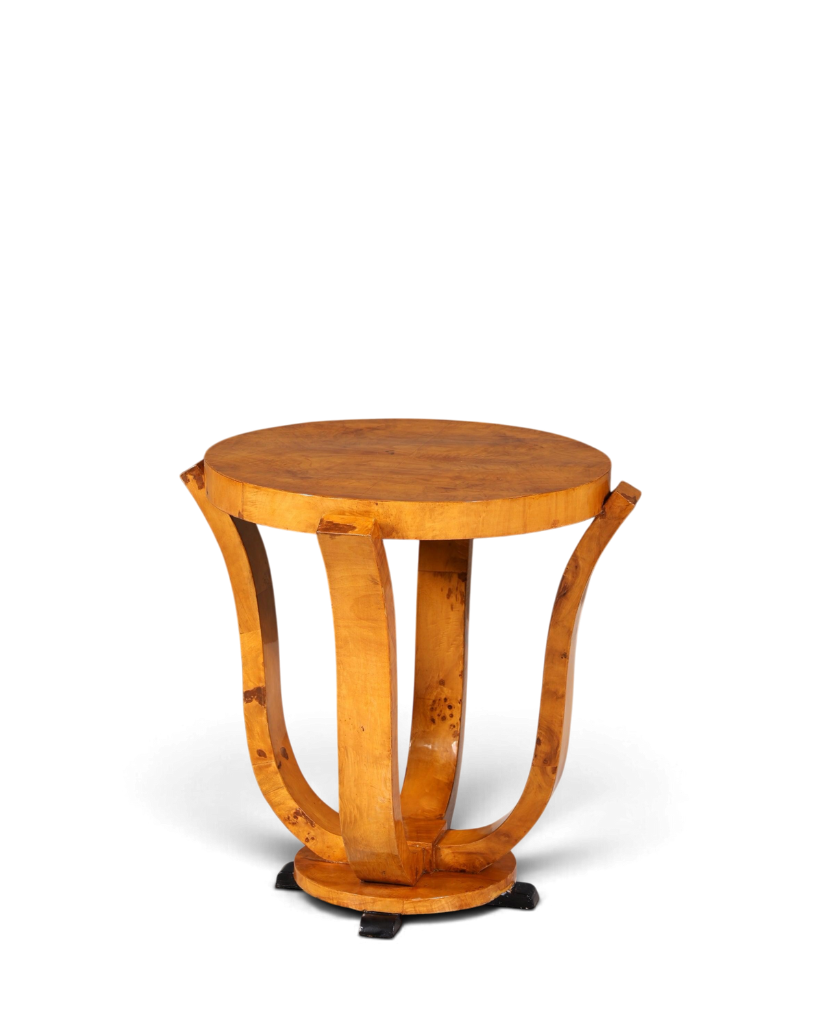 Traumhafter Art Deco Design Beistelltisch Antik Stil Tisch Luxus Couchtisch Birke Ablagetisch