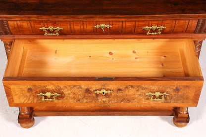 Beautiful Wilhelminian style chest of drawers Louis Philippe walnut drawers chest of drawers sideboard around 1880