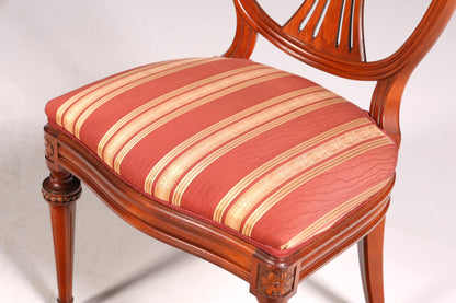 4x Edle Englische Stühle Englisch Dining Chairs Antik 60er Jahre Küchenstühle Stuhlset