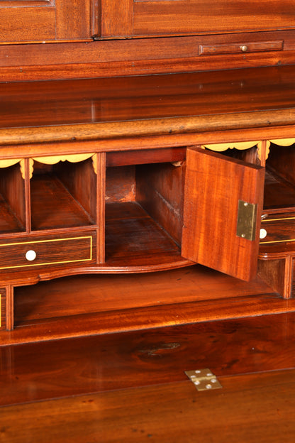 G224 Finish Wunderschöner Englischer Sekretär Büro Aufsatzsekretär Antik 60S Vitrinen Schrank UK (Kopie)