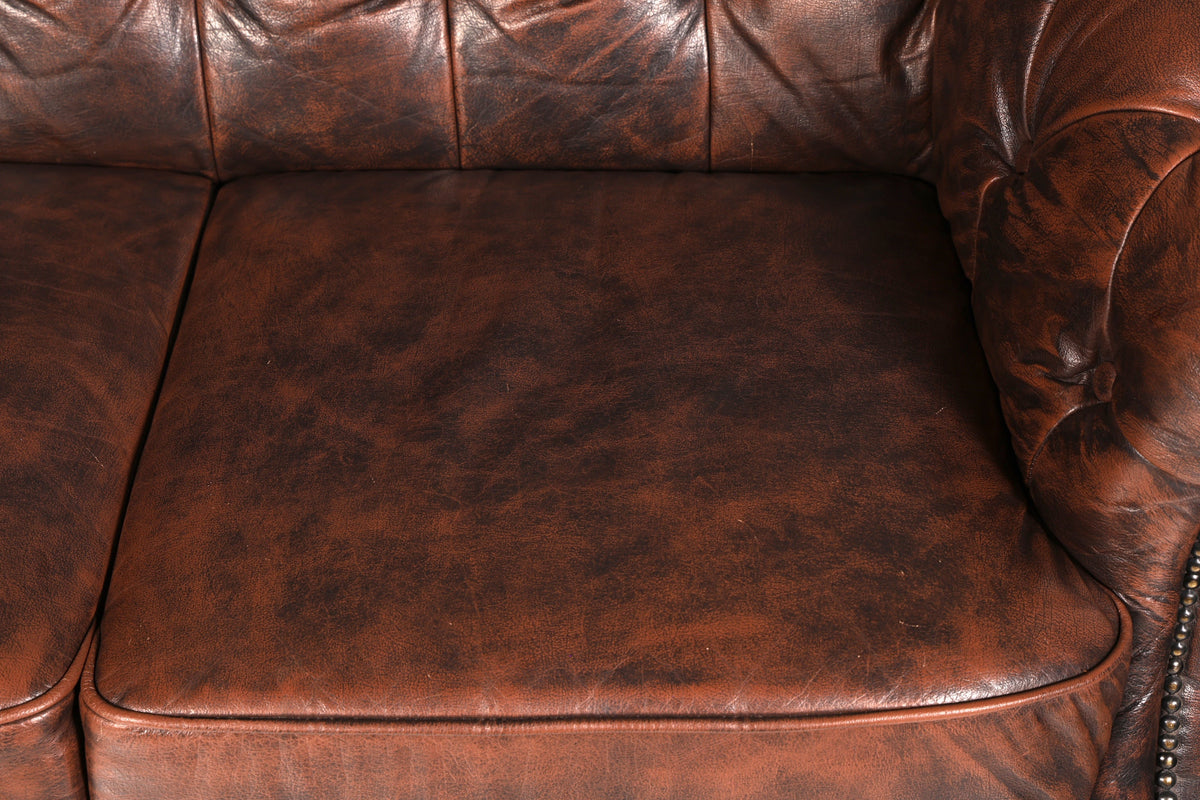 Prachtige originele Chesterfield Centurion 2-zits bank Engels echt leren sofa UK