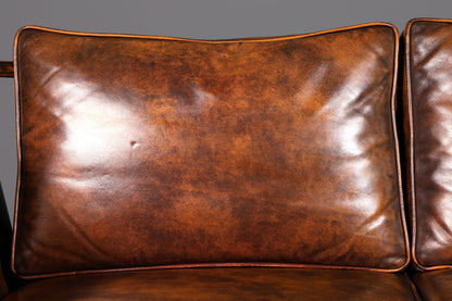 Wunderschönes Englisches Sofa im Knole Stil echt Leder Couch Englisch Polstersofa Antik Stil